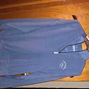 Tommy Bahama Men's Blue Zip-Up Sweater